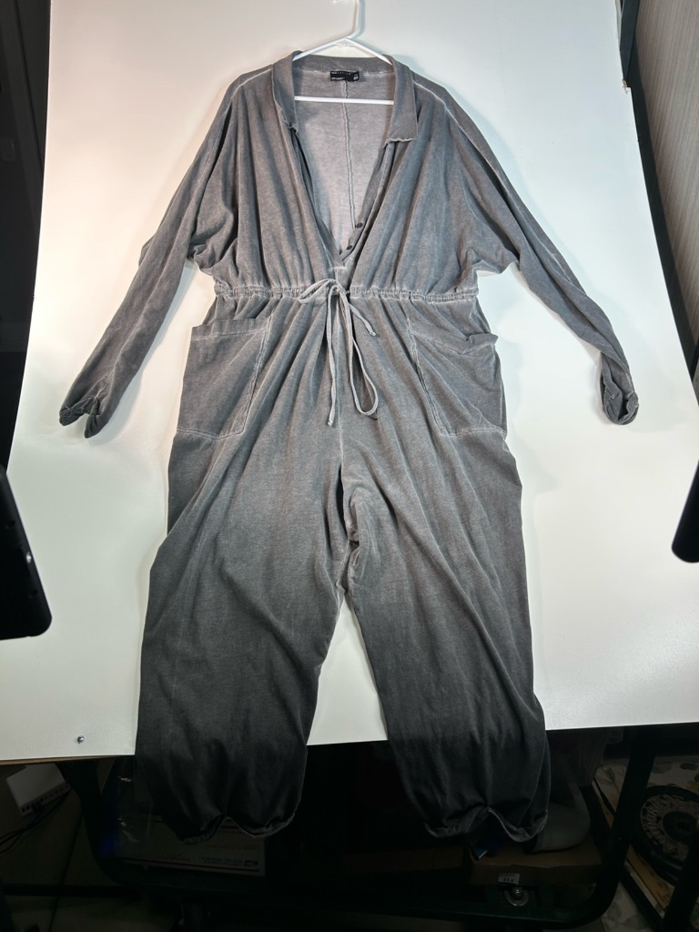 ASOS Gray Drawstring Jumpsuit - Picture 2 of 3